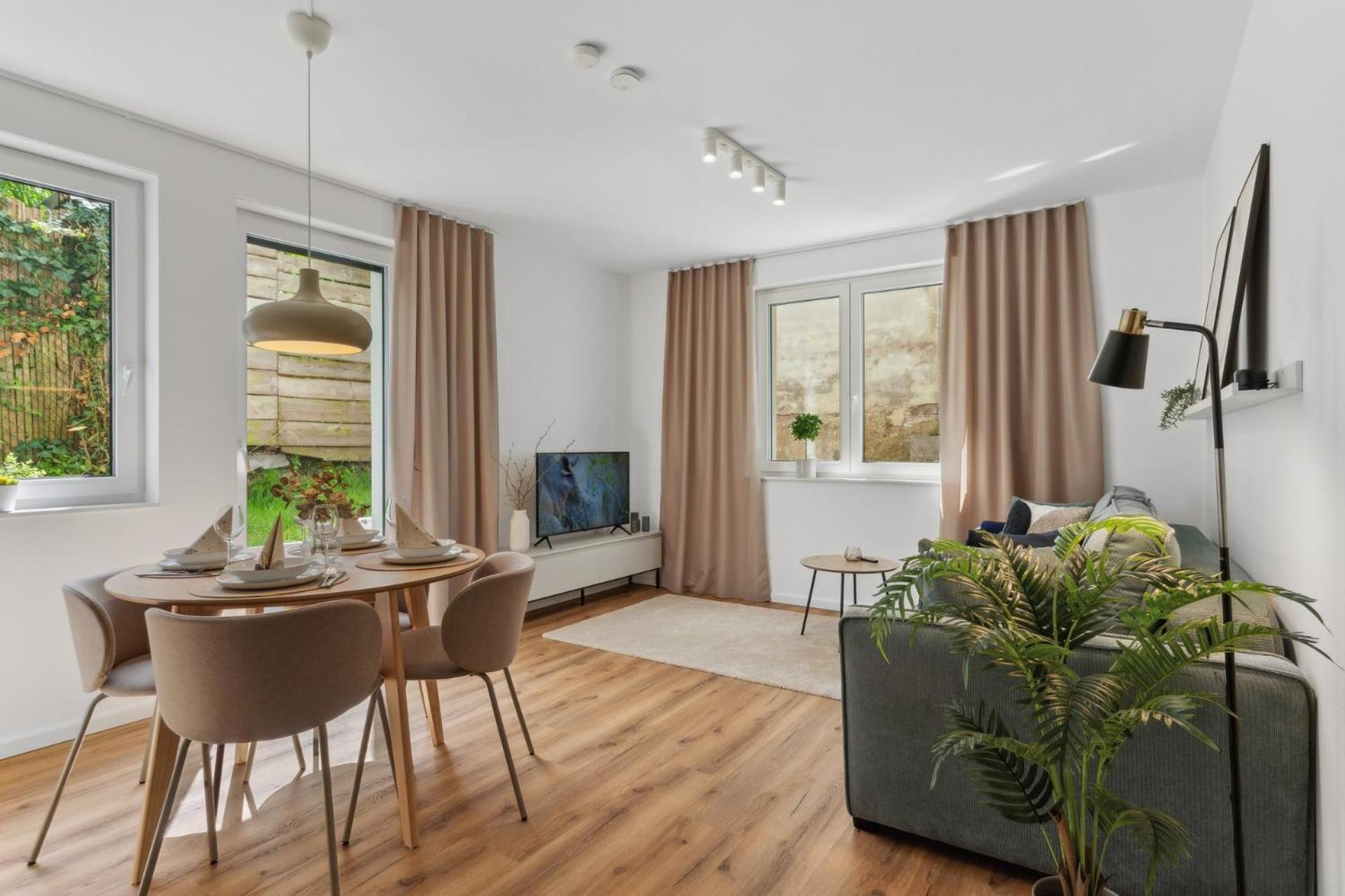 Deluxe Apartment In Bielefeld City Mit Parkplatz Und Terrasse 外观 照片