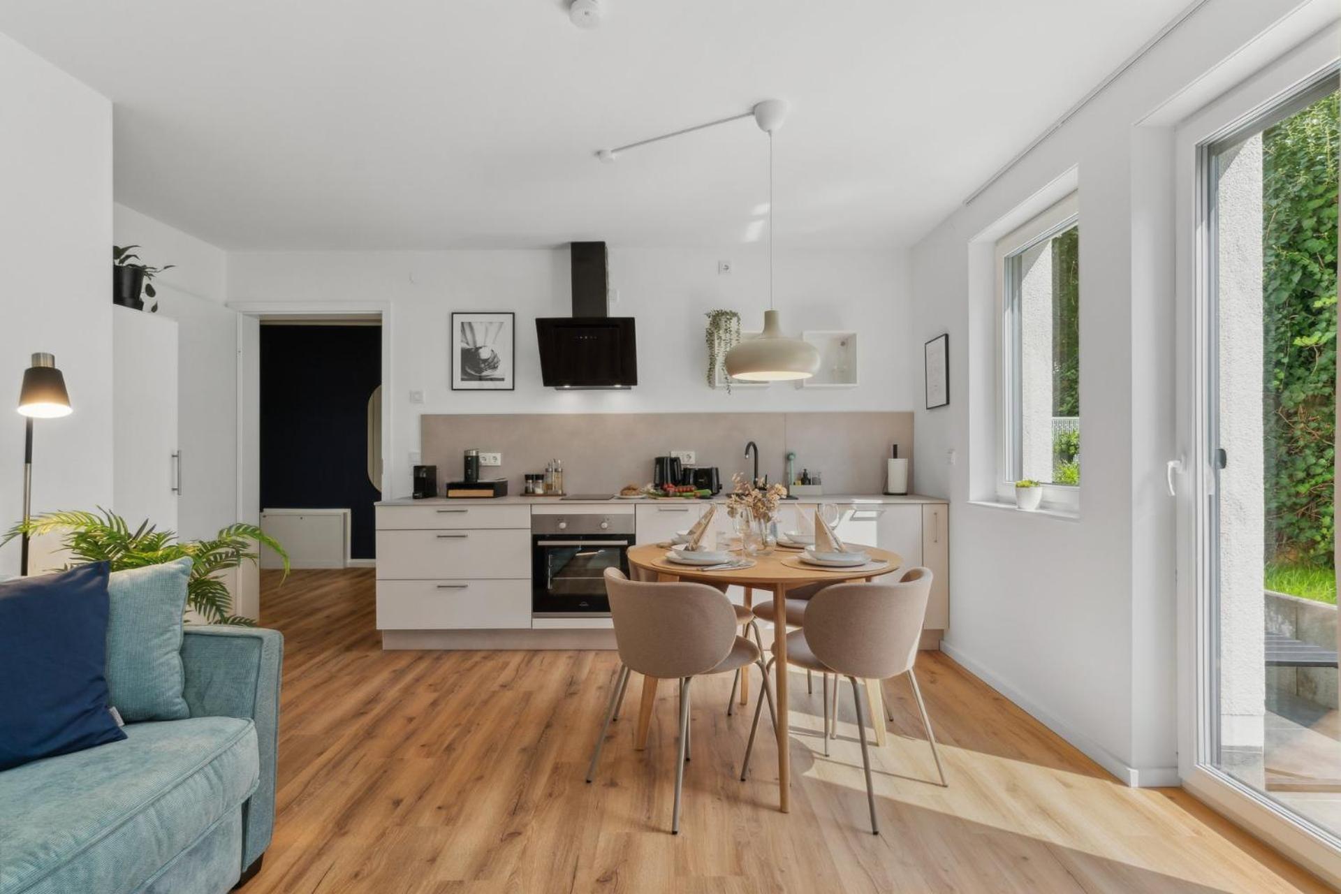 Deluxe Apartment In Bielefeld City Mit Parkplatz Und Terrasse 外观 照片
