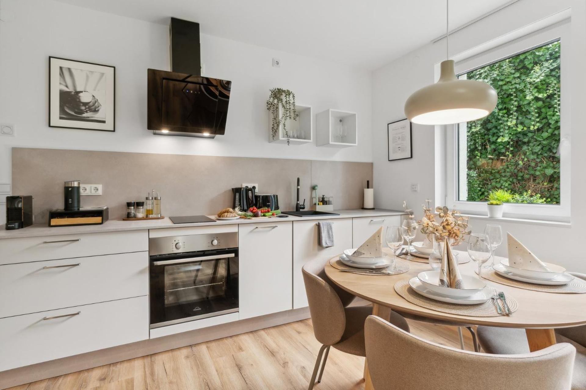 Deluxe Apartment In Bielefeld City Mit Parkplatz Und Terrasse 外观 照片
