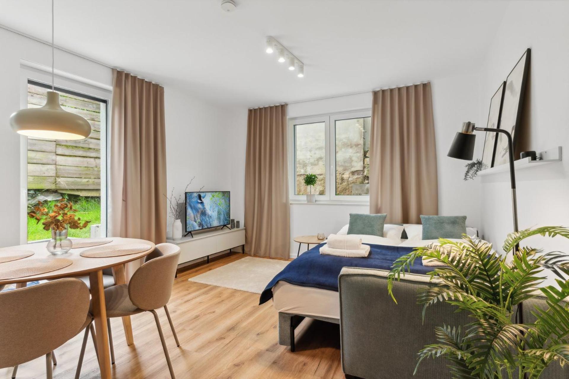 Deluxe Apartment In Bielefeld City Mit Parkplatz Und Terrasse 外观 照片