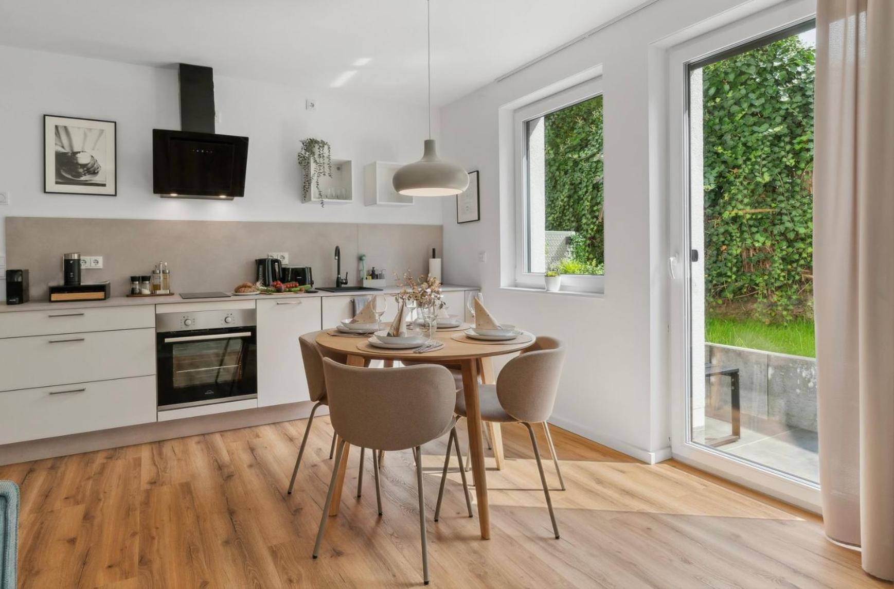 Deluxe Apartment In Bielefeld City Mit Parkplatz Und Terrasse 外观 照片