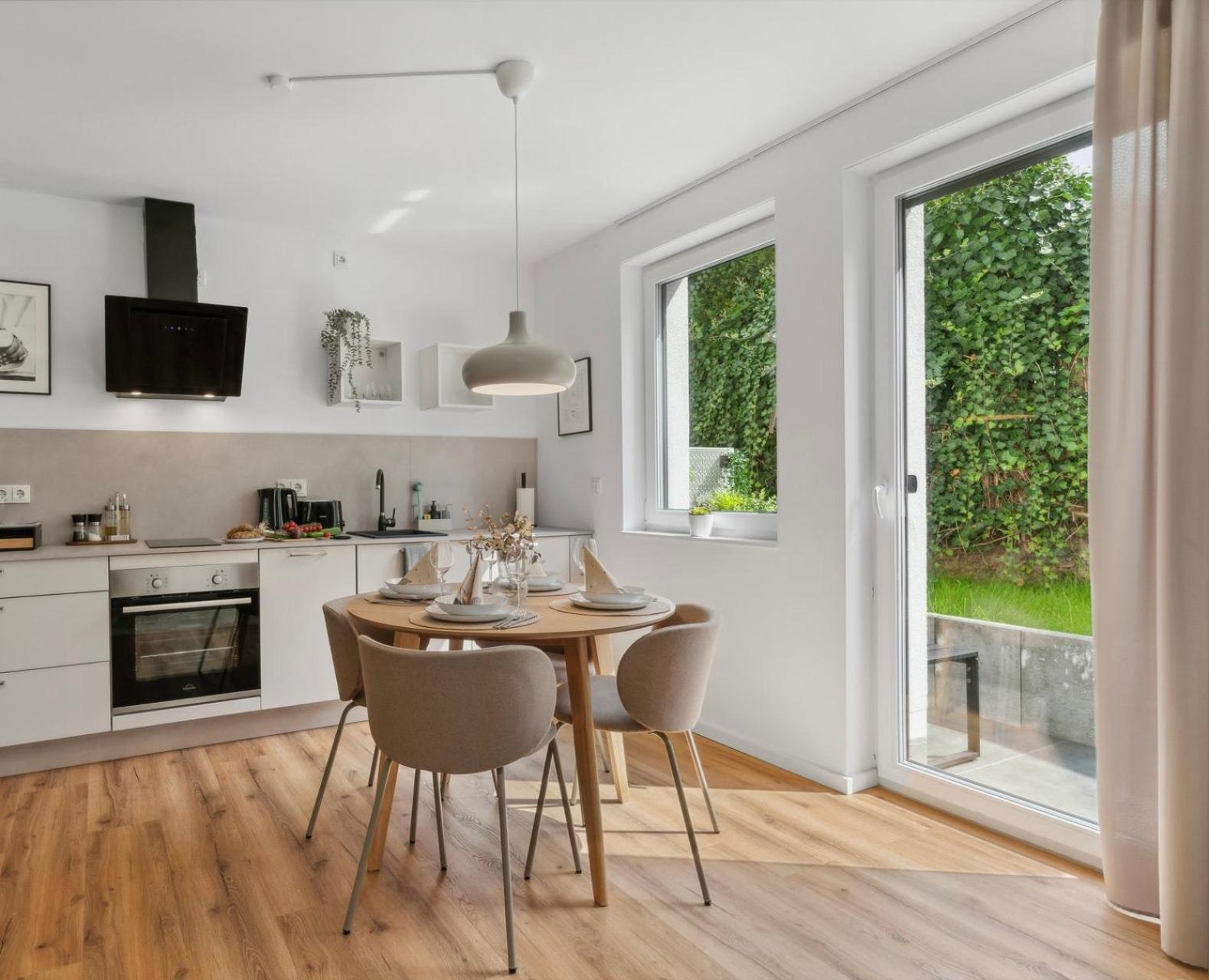 Deluxe Apartment In Bielefeld City Mit Parkplatz Und Terrasse 外观 照片